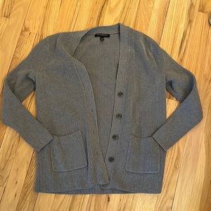 Grey knit cardigan